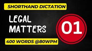 Legal Dictation {Exercise-01} (400 words @80 wpm)... #jkhighcourt  #jkhighcourtstenographer