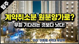 분당선 망포역 이용가능한 자이 아파트 계약해지분 19세대 무순위 4억대