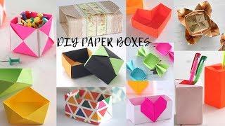 18 Easy DIY Paper Boxes | Paper Craft Ideas | Compilation