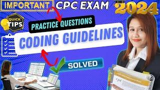 Must-Know Coding Guidelines for CPC Exam Preparation