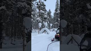 Snowmobile Adventure in Saariselka #arcticwarrior #snowmobile #adventure #finland #outdoor #travel