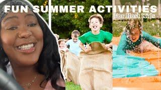 7 Different Summer Activities For Kids/Host Kids️