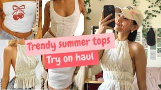 Trendy summer tops || affordable summer tops || jewellery haul || try on haul