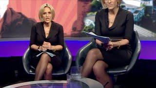 Emiliy Maitlis | Black Dress + Pantyhose!