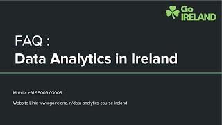 Data Analytics in Ireland | GoIreland @91500 49665