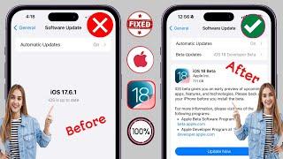 How To Fix ios 18 Update Not Showing in iPhone || Fix iOS 18 Update Not Available