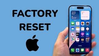 How To Factory Reset iPhone 15 Pro / 15 Pro Max