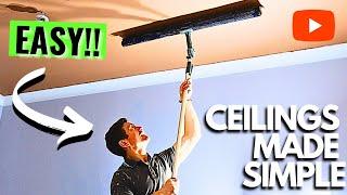 These Hacks Make Plastering Ceilings EASY!! (NO EXTRA SKILLS NEEDED...)