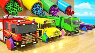 Baby Shark - Surprice Ball JCB machines change wheels - Baby Nursery Rhymes & Kids Songs