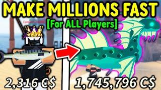 FASTEST Way To Make MILLIONS From BEGINNER To PRO in Roblox Fisch..