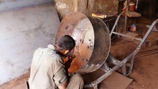 Making A Wonderful Handmade Concrete Mixer Machine