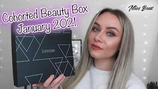 COHORTED BEAUTY BOX UNBOXING JANUARY 2021 | PREMIUM BEAUTY BOX | LUXURY SUBSCRIPTION BOX - MISS BOUX