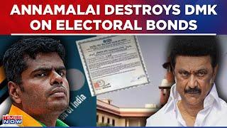 K Annamalai Explosive On DMK's Hypocrisy, Unmasks Real Face Of MK Stalin's Party On Electoral Bonds