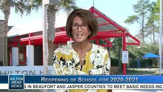 HILTON HEAD NEWS | Dr. Sarah Owen: Reopening of School for 2020-2021 | August 24, 2020 | WHHITV