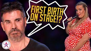 FIRST BIRTH ON STAGE?! Pregnant Singer WOWS the Judges with Huge Voice on BGT 2023!