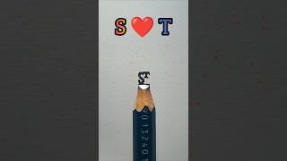 S️T #love #logo #pencilart #pencilcarving