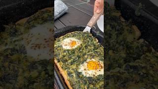 Greens Pie #food #cooking #greens #pie #quiche #eggs #brunch #breakfast #healthy