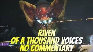 Last Wish Raid: FINAL BOSS RIVEN! (No Commentary) - Destiny 2