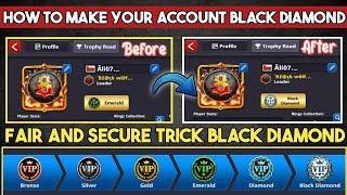 How To Make Your Account Black Diamond In 8 Ball Pool || Screat Trick 2024 ||