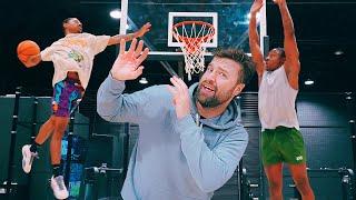 LOW RIM DUNK CHALLENGE vs Professional Dunkers