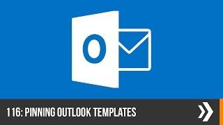 Creating and Pinning Template Emails in Outlook | Everyday Office 006