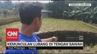 Heboh Muncul Lubang Misterius di Tengah Sawah di Sukabumi