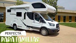  ¿LA MEJOR AUTOCARAVANA para FAMILIAS ?  VAN TOUR capuchina BENIMAR SPORT 340 UP  al DETALLE