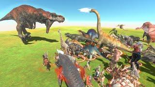 ティラノサウルス vs 全ての生き物 バージョンアップしたバトルがすごい【 Animal Revolt Battle Simulator 】