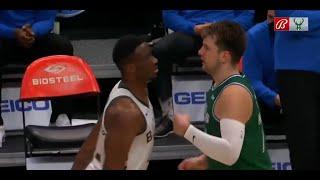 Luka Doncic vs Thanasis Antetokounmpo funny back and forth