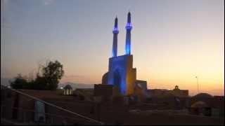 Yazd (Iran): Abendstimmung bei der Freitagsmoschee/ Jame Mosque (28.07.2015)