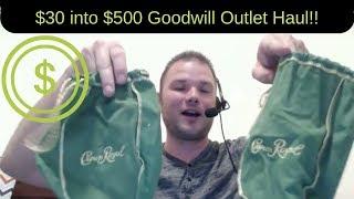 $30 spent into $500 goodwill outlet haul!! #Rockstarflipper