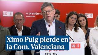 Ximo Puig tras perder en la Comunidad Valenciana: "Me preocupa mucho un gobierno de PP y Vox"