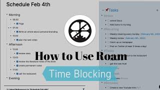 Roam for Time Management: Time-Blocking with Roam