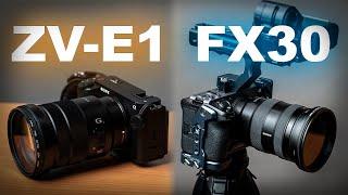 Sony ZV-E1 vs FX30: Not an Upgrade