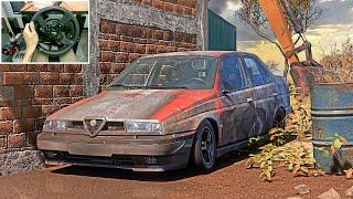 Rebuilding Alfa Romeo 155 Q4 (500HP) - Forza Horizon 5 | Thrustmaster T300RS gameplay