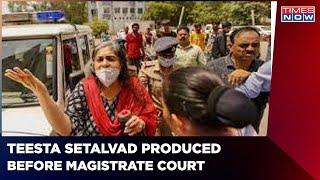 Teesta Setalvad produced before magistrate court in Ahmedabad | Latest News | Times Now