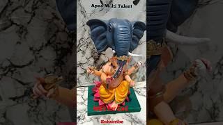 Eco friendly Ganesha Making | Ganesha Making | Apna Multi Talent Ganesha #shorts