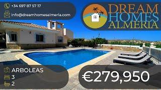 Beautiful 3 bed 2 bath villa with views and a pool Arboleas