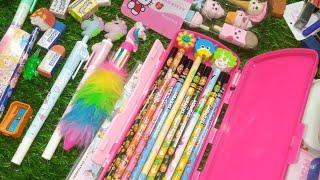 Filling 90s stationary#new stationary#geomatry box#new pink#pencil#school#video#viral#tiktok