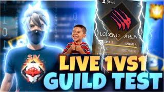 FREE FIRE LIVE GUILD TESTING | GUILD TEST LIVE | GIVEWAY  LEGEND ARMY  #freefirelive#guildtestlive