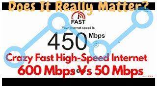 Crazy Fast High-Speed Internet | 600 Mbps Vs 50 Mbps – Does It Really Matter?