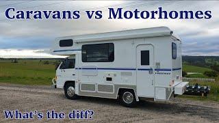 Caravans vs Motorhomes, what's the diff? Episode 23 || TRAVELLING AUSTRALIA IN A MOTORHOME