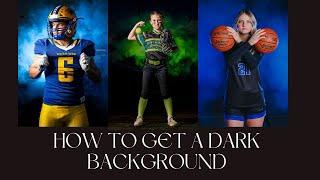 How to get the background dark - Sports Photography