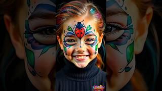 Fun Kids Face Painting Arts  #shorts #viral #youtubeshorts #makeupart #facemakeup