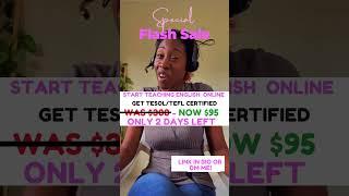 TESOL/TEFL Cert. DM me on Insta #jamaica #sidehustle #makemoney #remotework #workonline #teach