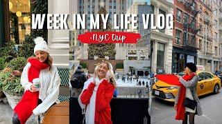 WEEK IN MY LIFE as a full time influencer || NYC Christmas trip, workout with me, Punta Cana prep