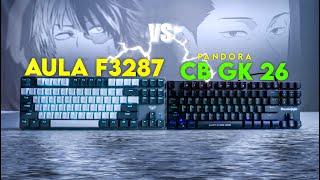 Cosmic Byte Pandora CB-GK-26 vs AULA F3287 | Best TKL Mechanical Gaming Keyboard under 2000 in 2024