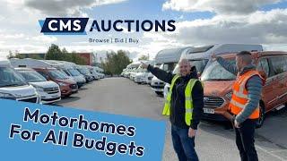 Motorhomes and Campervans for all budgets in the next BCA Auction