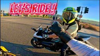 SOLO RIDE TURNS INTO GROUP RIDE ! SUZUKI GSXR POV