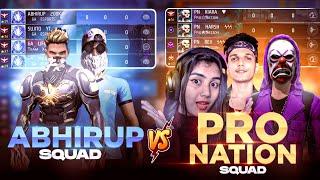 4-0 ABHIRUP SQUAD  VS PRO NATION  | PN KIARA PRIVATE HER LIVE STREAM AFTER THIS 